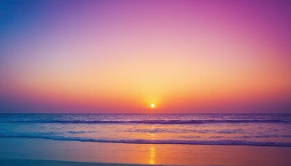 Obraz premium Glorious sunset sky as a backdrop to a tranquil beach 4