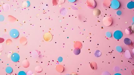 Celebration event pastel background graphic design festive environment aerial view halfstock concept
