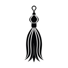 tassel design black vector silhouette