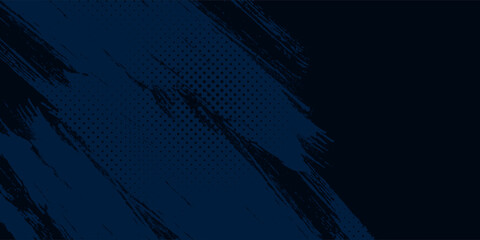Grunge-style dark blue abstract background with rough brush strokes and dotted texture, great for modern graphics, sports, or streetwear themes.
