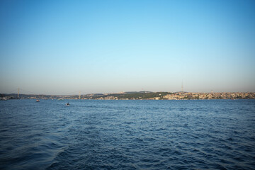 view of the bosphorus strait in istanbul turkey at daytime
