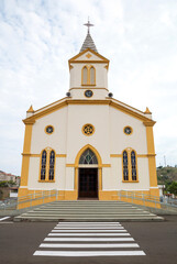 Square in the tourist city of Lind&oacute;ia with the Catholic church Parish of Our Lady of Brotas