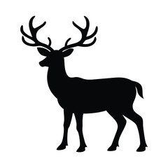 Obraz premium Adobe Illustrator Artwork deer silhouette