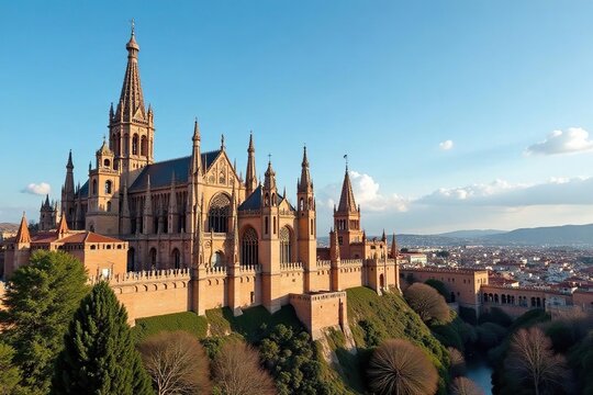 Seville Cathedral, Giralda tower, Alc?zar Palace, intricate details, culture, landmark