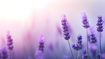 Ethereal mist flow lavender fields landscape photography natural environment close-up viewpoint lavender haze concept