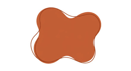 Abstract warm orange shape
