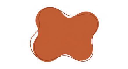 Abstract warm orange shape