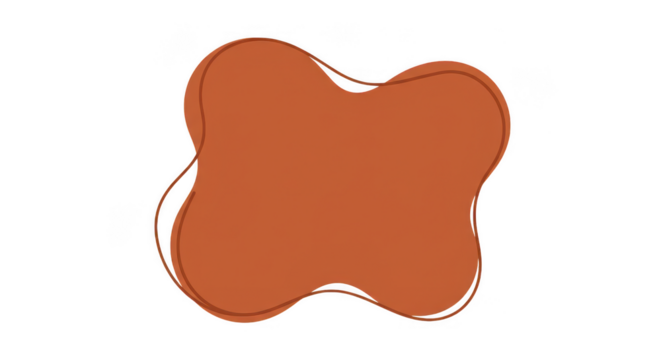 Abstract warm orange shape