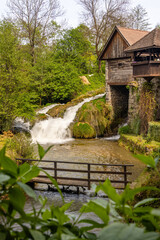 The historic village of Rastoke in the town of Slunj, where the Slunjčica River flows into the...