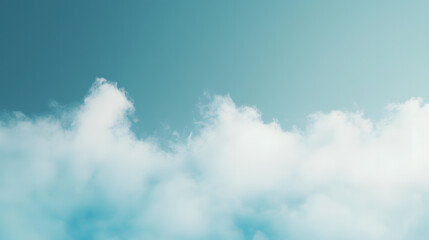 Soft atmospheric transition sky blue mist nature landscape aerial view ethereal serenity