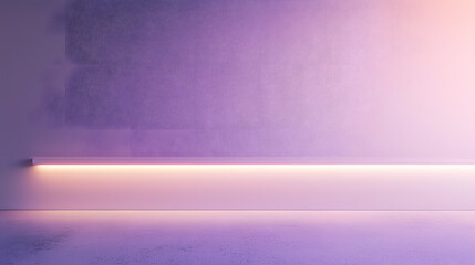Obraz premium Soothing pastel lavender blend indoor space digital art minimalist environment soft viewpoint halfstock concept