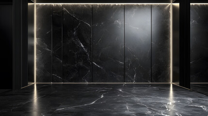 Elegant polished marble surface in charcoal luxury interior design modern space minimalist aesthetic textured stone background