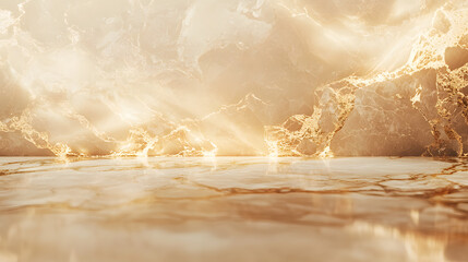 Elegant polished marble surface in muted gold luxury stone background refined texture modern interior design