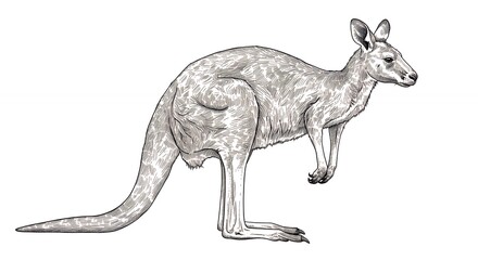 Fototapeta premium Kangaroo illustration