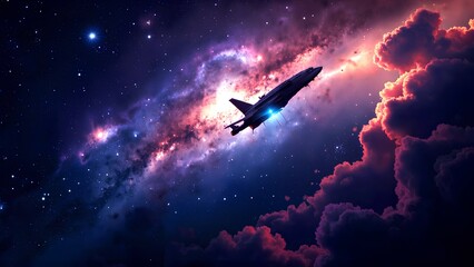 Fototapeta premium Jet Ascension into the Cosmic Veil