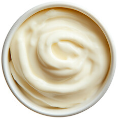 Appetizing Mayonnaise Sauce in Bowl Isolated for Culinary Content, Product Packaging, and Print Design