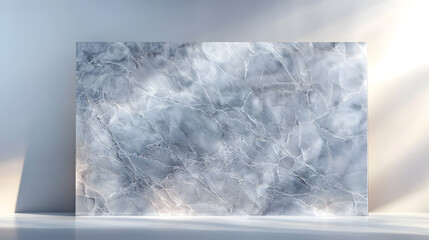 Elegant polished marble surface in pale silver luxury interior design textured stone background modern aesthetic