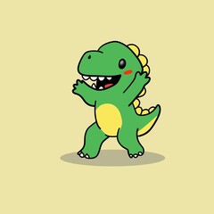 Vector Ilustration Cartoon Dragon