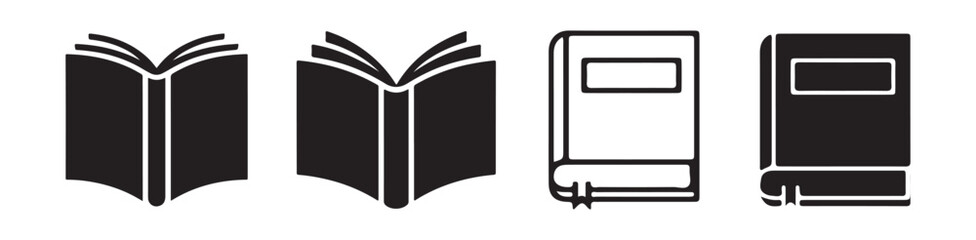 Magazine Icons. Book icon vector. Open book icon set. Vector illustration eps 10