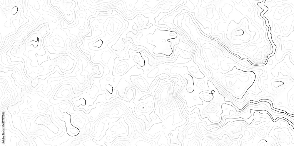 Poster geographic world topography map grid abstract. topo map with elevation. contour map. abstract topogr
