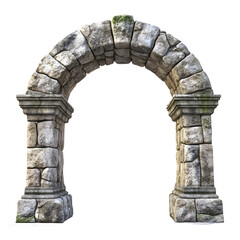 Obraz premium A weathered stone archway entrance, perfect for historical backgrounds.