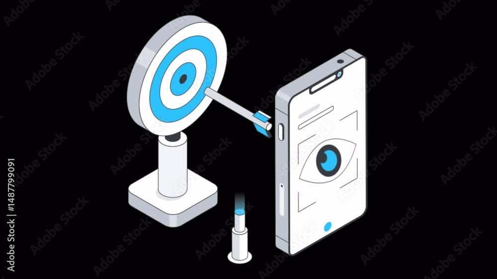 Poster vision motion graphic rendering with transparent alpha channel