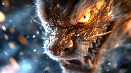 Dragon Face Close Up