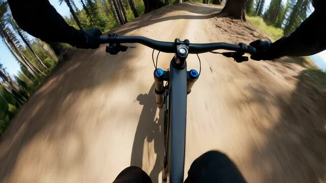 Dirt Skidding On Mountain Path