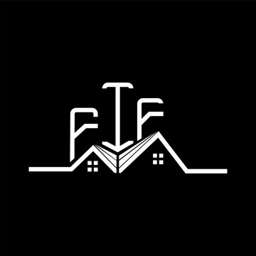 FIF Real State logo design, FIF simple and modern logo. FIF luxurious alphabet design