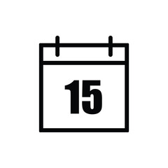 calender icon with white background