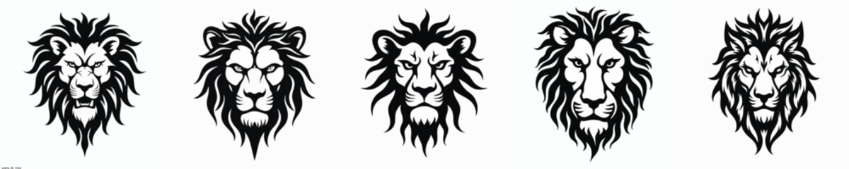 Obraz premium illustration vector graphic of tribal art lion tattoo