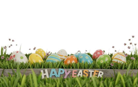PNG Isolated Happy Easter Eggs