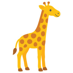 Obraz premium Zoo Giraffe illustration, Colorful Giraffe vector, Colorful Safari Animal Clipart, Animal design sublimation 