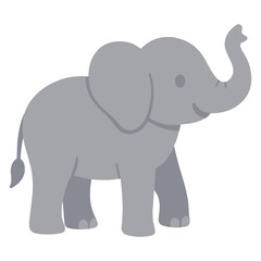 Fototapeta premium Zoo Elephant illustration, Colorful Elephant vector, Colorful Safari Animal Clipart, Animal design sublimation 