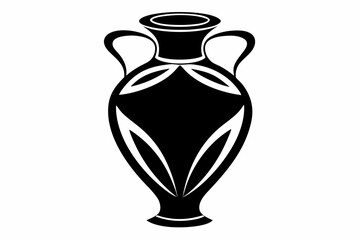 vase vector on white background