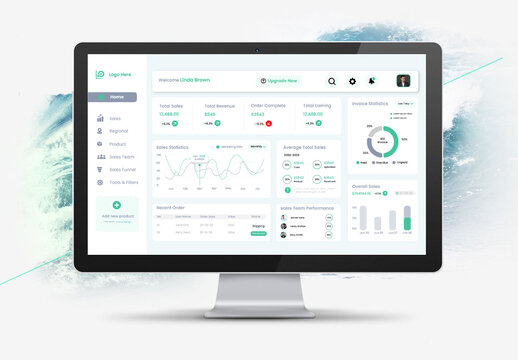 Dynamic Sales Analytics Dashboard UI Kit