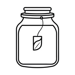 Glass Jar Tea Packaging with Minimalist Label
