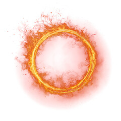 Burning Ring of Fire. PNG.