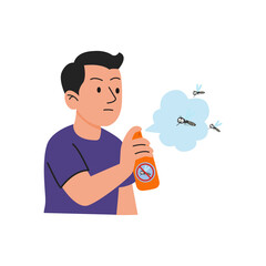 mosquitoes bite. dengue fever protection concept