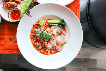 noodles , pork noodles or stir fried noodles