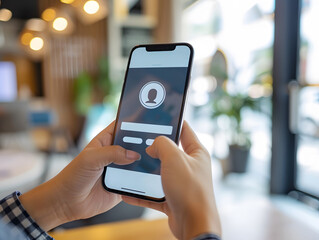 online payment approval screen with face scan verification