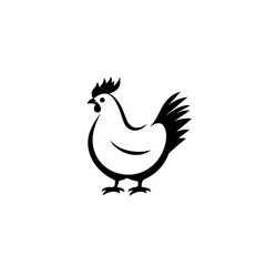 Fototapeta premium A delightful illustration of a chicken character with charming features
