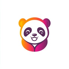 A delightful and playful panda illustration with vibrant colors and charm