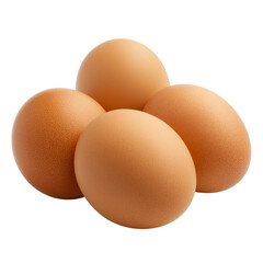 Chicken Egg Isolated for Breakfast Menu Templates, Culinary Websites and Product Mockups