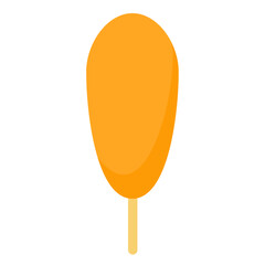 夏祭りの屋台 アメリカンドック 食べ物イラスト アイコン