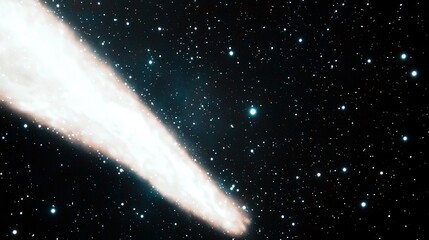 Obraz premium Comet Tail Space Night Sky.