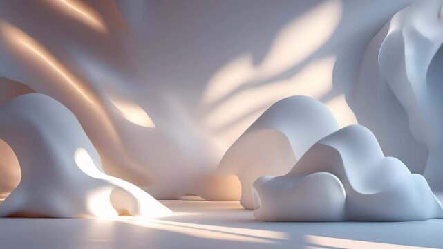 Dreamy Abstract Art with Elegant Light and Shadow Backgrounds