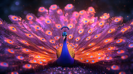 Colorful peacock&nbsp;