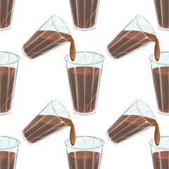 chocolate and coffee pattern
