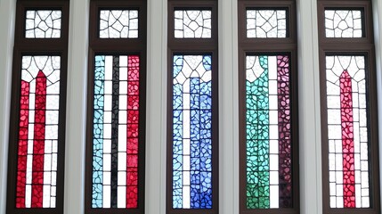 Colorful Stained Glass Windows.